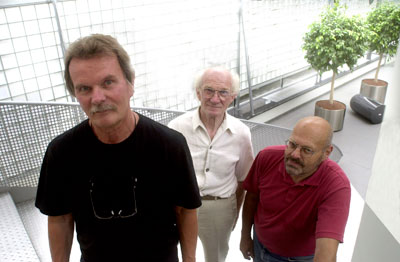 De genomineerden v.l.n.r. Jan van Munster, Piet Slegers, Arie Berkulin, foto Ger van Leeuwen